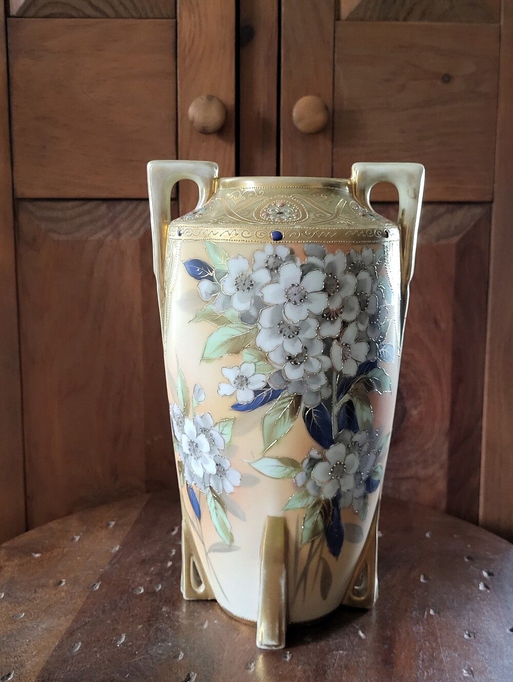 Nippon Floral Vase
